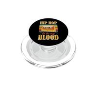 Hip Hop is in My Blood Cassette Graphique rétro PopSockets PopGrip pour MagSafe