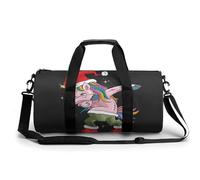 Hip Hop Licorne Sac De Sport Gym Sac De Voyage Sac Week-End Duffel Bag pour Camping Randonnée Voyage 45x23x23cm