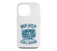 Hip Hop Makes Me Feel Good Retro Cassette Graphique Coque pour iPhone 13 Pro