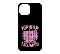 Hip Hop Makes Me Feel Good Retro Cassette Graphique Coque pour iPhone 15