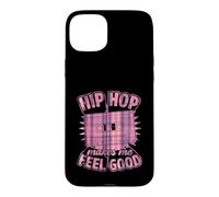 Hip Hop Makes Me Feel Good Retro Cassette Graphique Coque pour iPhone 15 Plus