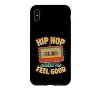 Hip Hop Makes Me Feel Good Retro Cassette Graphique Coque pour iPhone XS Max