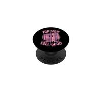 Hip Hop Makes Me Feel Good Retro Cassette Graphique PopSockets PopGrip Adhésif