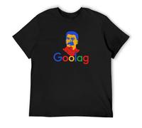 Hip Hop Men T-Shirts Funny Goolag USSR Stalin Artsy Awesome Artwork Drawing Printed Street Guys Tees Swag Black L