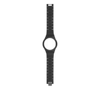 HIP HOP Montre homme, collection ALUMINIUM, mouvement, résistant à l'eau jusqu'à 30 mètres, bracelet en aluminium, longueur réglable, idées cadeaux pour homme, Noir , case 42 mm, Moderne