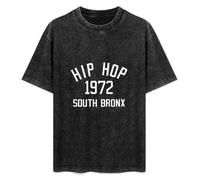 Hip Hop Music Bronx 1972 Rap Grandmaster Flash Unisex T-Shirt Printed Tee Graphic Top Men Black Shirt S