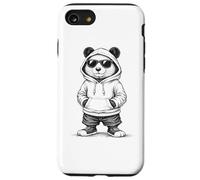 Hip Hop Panda in Sweat à Capuche avec Lunettes de Soleil Style Swag Coque pour iPhone SE (2020) / 7/8