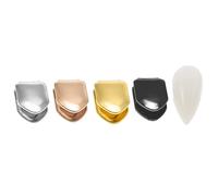 Hip Hop Plaqué Or Dents Grillz Casquettes En Haut Ou En Bas Gril Fausses Dents Blanchissant Plaqué Or Petit Dent Simple Casquette Blanc