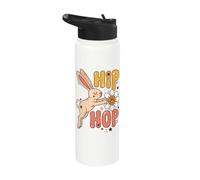 Hip Hop Rabbit Bunny Easter Lover Stainless Steel Insulated Water Bottle