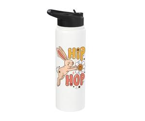 Hip Hop Rabbit Bunny Easter Lover Stainless Steel Insulated Water Bottle