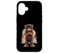 Hip-Hop Teddy Rap Ours en peluche cool - Design streetwear été Coque pour iPhone 16