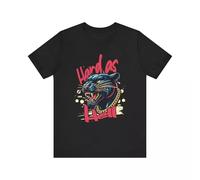 Hip Hop Urban Hard as Hell Panther Graphic T-Shirt, Unisex Tee, Streetwear