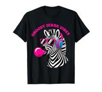 Hip Hop Zebra Vibes Retro Fashion Lover Bubblegum Zebra Art T-Shirt