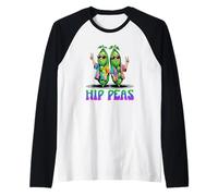 Hip Peas Cool Lunettes de Soleil Chillin Hippies années 60 70 Rétro Fun Manche Raglan