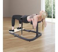 Hip Thrust Banc d'haltères pour l'entraînement des muscles fessiers, Banc de fitness pliante haute résistance avec 2 résistances, coussin haute densité et plaque antidérapante, supportant jusqu'à 150