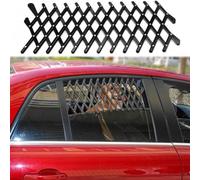 HIPATU 2 pièces Grille de Sécurité Fenêtre Auto pour Chien pour Maserati Ghibli 2014-2023, Grille d’Aération Noire de Voiture, Barrière de Voyage Télescopique de Fenêtre Voiture