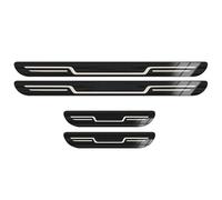 HIPATU 4 Pièces Plaques pour Seuil de Porte de Voiture en Acier Inoxydable pour Ford Kuga 2019-2023, Protection de Seuil de Portière de Voiture Accessoires