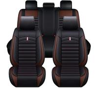 HIPATU Housse de Siege Voiture en Simili-Cuir pour Audi TT(4 seast) 2007-2014 MK2, Ensembles de Housses de Sièges Avant et Arrière, Protecteur de Siège de Voiture,Coffee-Line