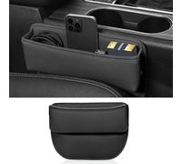 HIPATU Organisateur Siège D'auto pour Range Rov-ER Evoque/Range Rover Sport/Range Rover Velar, Cuir Stockage D'écart de Siège de Voiture Accessoire Interieur,C-Black