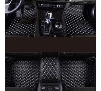 HIPATU Tapis Sol Voiture Cuir pour Jeep Compass 2021 2022 2023 2024, Imperméable Antidérapant Personnalisé Voiture Avant Arrière Protection Plancher,Black-Silver