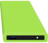 HipDisk Disque Dur Externe 2,5 Pouces USB 3.0 en Aluminium avec Coque de Protection en Silicone pour Disque Dur SATA et SSD Antichoc imperméable Ohne Festplatte Vert