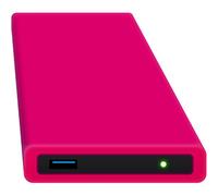 HipDisk Disque Dur Externe 2,5 Pouces USB 3.0 en Aluminium avec Coque de Protection en Silicone pour Disque Dur SATA et SSD Antichoc imperméable Ohne Festplatte Rose
