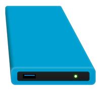 HipDisk Disque Dur Externe 2,5 Pouces USB 3.0 en Aluminium avec Coque de Protection en Silicone pour Disque Dur SATA et SSD Antichoc imperméable Ohne Festplatte Bleu