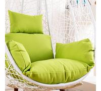 Hipeya Coussin de Rechange pour Chaise à Panier Suspendu - Imperméable - pour terrasse, Jardin (sans Rembourrage) - Vert