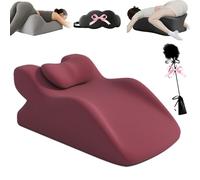 Hiphiprun Coussin d'intimité, Coussin de calage ergonomique à 27° pour couples, Coussin de soutien en mousse à mémoire de forme pour le confort et la détente, Design multifonctionnel durable pour