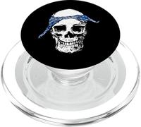 Hiphop Skull & Blue Do Rag Bandana Old School Rap Retro PopSockets PopGrip pour MagSafe