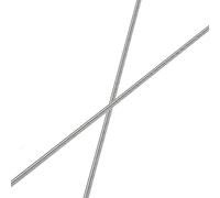 HiPicco Lot de 2 tiges et goujons entièrement filetés M2 x 250 mm, tiges filetées à droite en acier inoxydable 304, pas de filetage M2-0,4 pour boulons d'ancrage, pinces, cintres et boulons en U