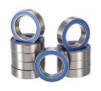 HiPicco MR6700-2RS Lot de 10 roulements à billes à rainure profonde - Z2 ID 10 mm x OD 15 mm x largeur 4 mm - Double roulement à billes en caoutchouc scellé pré-lubrifié - Levier Z2 bleu