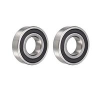 HiPicco R14-2RS Lot de 2 roulements à billes à rainure profonde, diamètre intérieur 2,2 cm x diamètre extérieur 4,8 cm x largeur 1,27 cm, double roulement à billes scellé en caoutchouc pré-lubrifié,