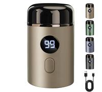 Hipinference Shaver, Hipinference Mini Portable Electric Shaver, USB Rechargeable Waterproof Face Beard Trimmer, Ipx7 Washable (Gold)