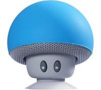 Hipipooo Mini Mushroom Portable sans Fil Bluetooth V2.1 Haut-Parleur et Support de téléphone Portable avec Ventouse Compatible avec iPad, iPhone, téléphones Android, Ordinateur Portable (Bleu)