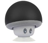 Hipipooo Mini Mushroom Portable sans Fil Bluetooth V2.1 Haut-Parleur et Support de téléphone Portable avec Ventouse Compatible avec iPad, iPhone, téléphones Android, Ordinateur Portable (Noir)