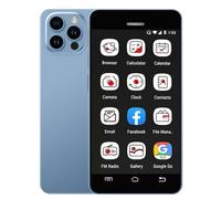 Hipipooo Mini Smartphone 4G débloqué, 2,95 Pouces, Double SIM, Batterie 1400 mAh, Appareil Photo 2 MP + 5 MP, téléphone Android 9 pour Enfants, téléphone de Secours pour Adulte 2 Go + 16 Go