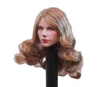 HiPlay 1:6 Scale Female Head Sculpt, Beauty Singer European Girl Head Sculpture for 12-inch Action Figures H007C