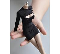 HiPlay 1/6 Scale Vest Outfit Costume for 12 inch Female Seamless Action Figure Phicen/TBLeague DY08 Black