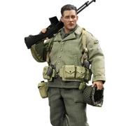 HiPlay DID Palm Hero Série WWII US 2ème Bataillon de Rangers Soldat Reiben Figurine Militaire d'action Échelle 1/12