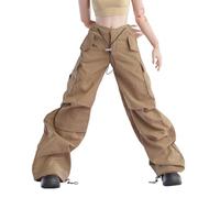 HiPlay Étiquette - Pantalon Droit décontracté Sable Vêtements pour poupées Accessoire Adapté aux Figurines 1/6 échelle 12 Pouces