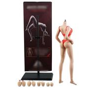 HiPlay JIAOU 1/6 Scale 12 inch Female Super Flexible Seamless Figure Body, Slender Type Minature Collectible Action Figures(Suntan Skin)