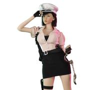 HiPlay JIAOUDOLL 1/6 Scale 12" Female Policewoman Uniform Suit Western Style JO24X-06C Pink Color Age 15+