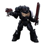 HiPlay JOYTOY Warhammer 40,000 1/18 Space Marines Black Templars Outriders Frère Valtus JT2849 Collection de Figurines Articulées Modèle Cadeau