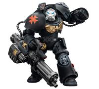 HiPlay JOYTOY Warhammer 40 000 Black Templars Terminator 3 avec Poing Énergétique et Canon d'assaut JT03110 Figurine d'action 1/18