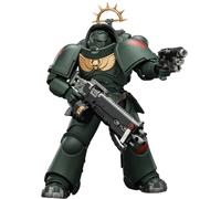 HiPlay JOYTOY Warhammer 40 000 : Space Marine 2 Dark Angels Heavy Intercessor avec Heavy Bolt Rifle et Bolt Pistol (JT03684 Édition Jeu) Figurine d'action 1/18