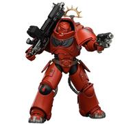 HiPlay JOYTOY Warhammer 40,000 : Space Marine 2 Heavy Intercessor Blood Angels avec Fusil Bolt Lourd et Pistolet Bolt (JT03660 Édition Jeu) Figurine d'action Échelle 1/18