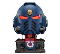 HiPlay JOYTOY Warhammer 40K Ultramarines Capitaine MkX Casque et Support d'Exposition Échelle 1/1 JT03745