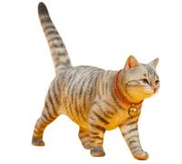 HiPlay JXK Collectible Cat Figure: Felis Catus, Expertly Hand-Painted, Lifelike, Safe Resin, 1:6 Scale Miniature Animal Figurine JXK196A