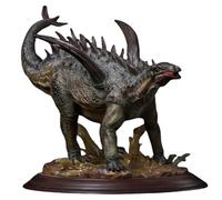 HiPlay Série de Collection Musée DAMTOYS Gigantspinosaurus et Vélociraptor de Mongolie-Intérieure MUS011 Version Normale B Statue d'art Verte